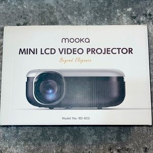 MOOK Portable Projector 1080P Supported